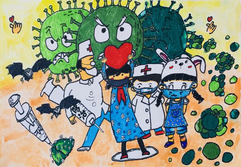 16，少儿组，《天使与恶魔》姓名：陈薇伊（成都市锦官新城小学）.jpg