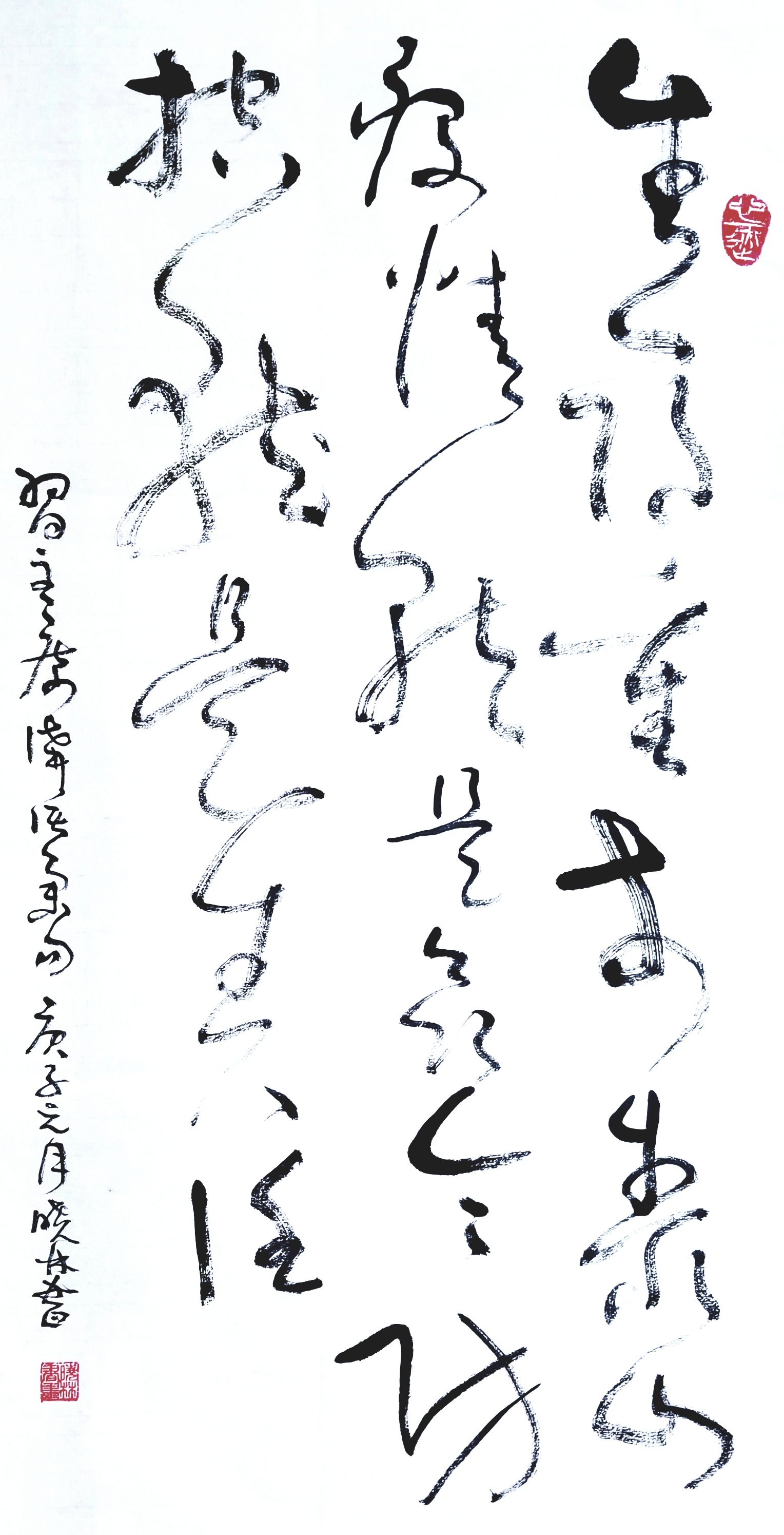12，专业组，书法作品《生命重于泰山  疫情就是命令  防控就是责任》 阮晓林.jpg