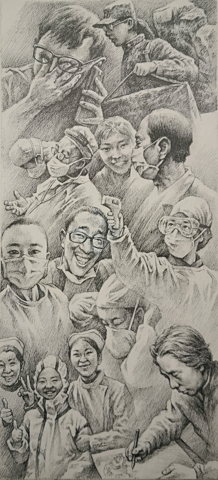 压缩08，专业组，《中国样子》（四）庞家俄（成都艺术职业大学）迎接庚子的钟声还未敲响，你们已奔赴疫情突发的湖北武汉，与新冠病毒进行一场生死之战！你们也家有老小、生命只有一次，但勇士们义无返顾，拯救病患同胞。你们的担当就是国家脊梁，你们的样子就是中国样子！_meitu_1.jpg
