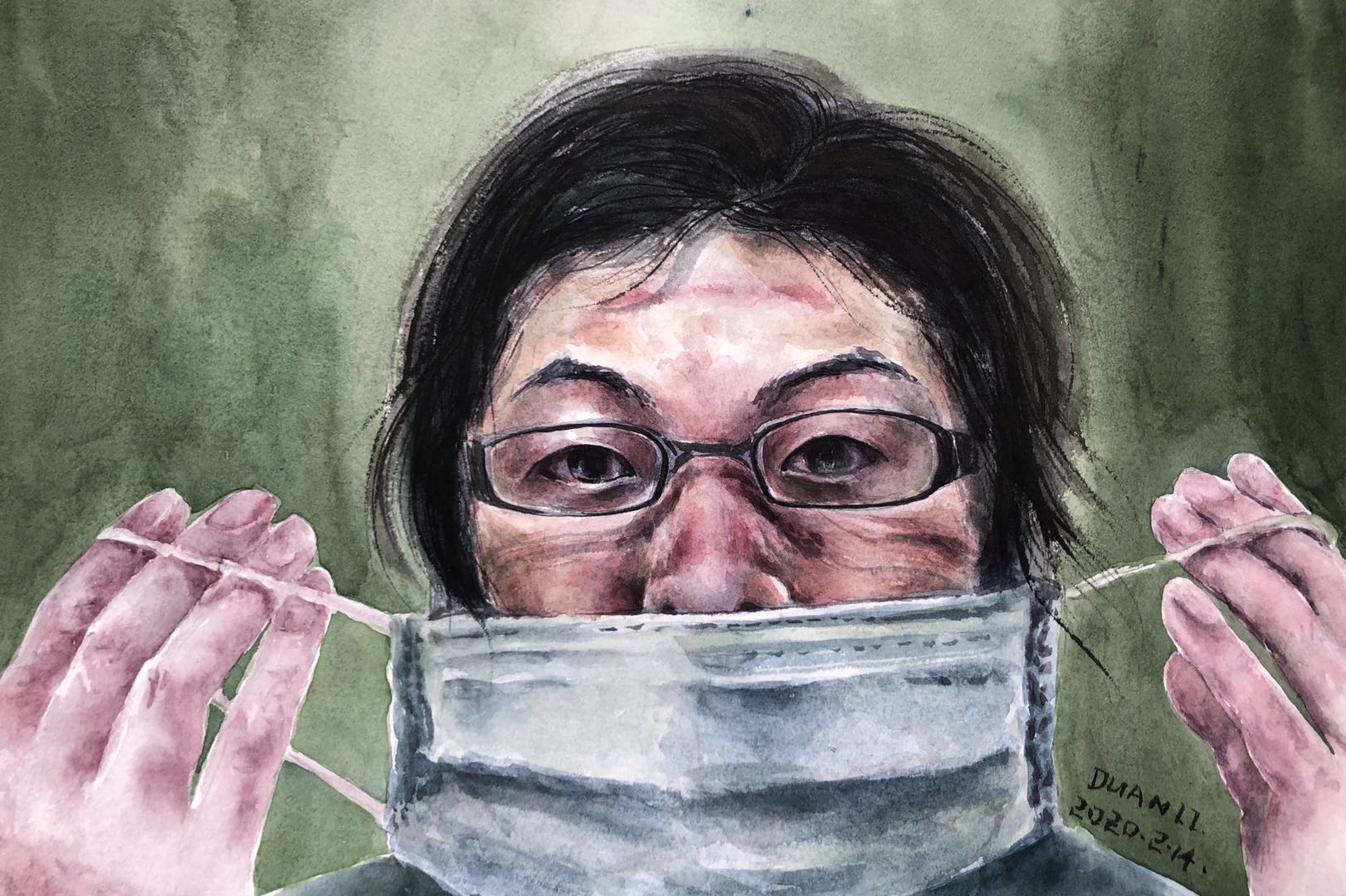27，《平凡英雄二》段丽，水彩20x2.jpg